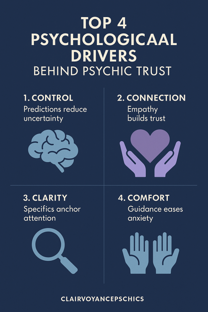 Top 4 Psychological Drivers Behind Psychic Trust
