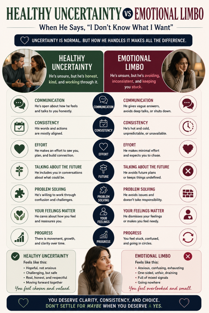 Healthy Uncertainty vs Emotional Limbo