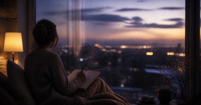 15 Signs You May Have Psychic Abilities (And What They Really Mean) Person journaling intuitive impressions by a window at dusk